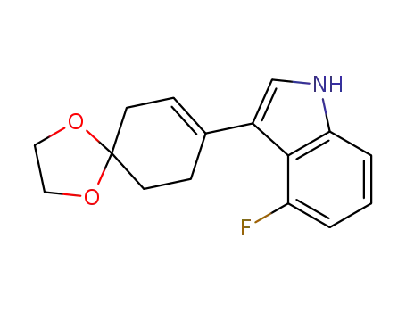 3-(1,4-dioxa-spiro[4,5]dec-7-en-8-yl)-4-fluoro-1H-indole