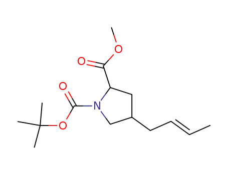 4-but-2-enyl-pyrrolidine-1,2-dicarboxylic acid 1-tert-butyl ester 2-methyl ester