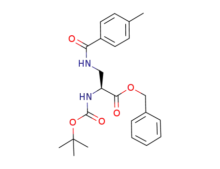 (2S)-2-[(1,1-dimethylethoxycarbonyl)amino]-3-[(4-methylbenzoyl)amino]propionic acid benzyl ester