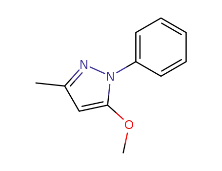 Molecular Structure of 27349-35-5 (1H-Pyrazole, 5-methoxy-3-methyl-1-phenyl-)