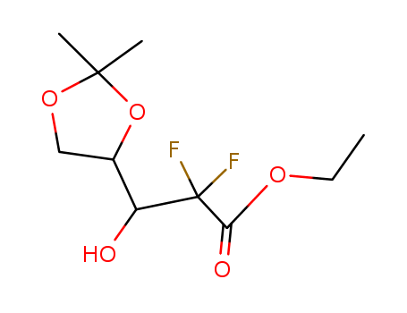 PENTONIC ACID, 2-DEOXY-2,2-DIFLUORO-4,5-O-(1-METHYLETHYLIDENE)-, ETHYL ESTER