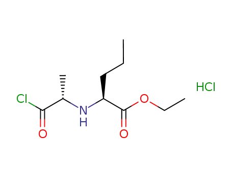 N-[1(S)-ethoxycarbonyl-1-butyl]-(S)-alanyl chloride hydrochloride