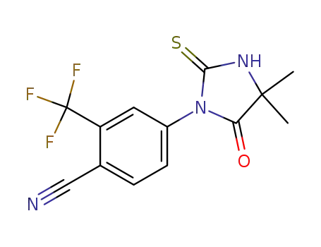 2-(trifluoromethyl)-4-(4,4-dimethyl 5-oxo-2-thioimidazolin-1-yl)benzonitrile