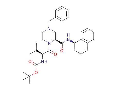 ((S)-1-{(S)-4-benzyl-2-[(R)-(1,2,3,4-tetrahydro-naphthalen-1-yl)carbamoyl]-piperazine-1-carbonyl}-2-methyl-propyl)-carbamic acid tert-butyl ester