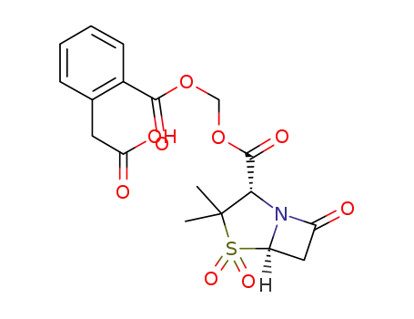 2-(1,1-Dioxopenicillanoyloxymethoxycarbonyl)phenylacetic acid