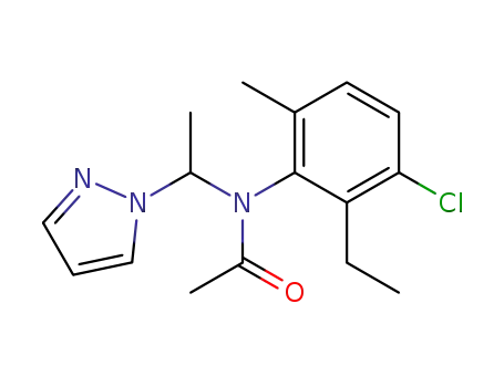 2-ethyl-6-methyl-N-(pyrazol-1-yl-eth-1-yl)-chloroacetanilide