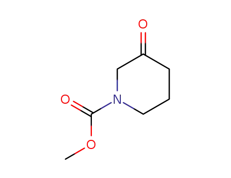 Molecular Structure of 61995-18-4 (1-Piperidine carboxylic acid-3-oxo-Methyl ester)