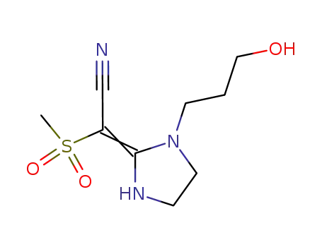 [1-(3-hydroxypropyl)imidazolidin-2-ylidene]methanesulfonylacetonitrile