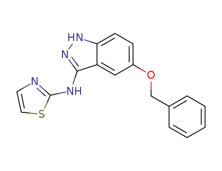 5-(benzyloxy)-N-1,3-thiazol-2-yl-1H-indazol-3-amine