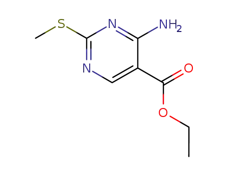 4-Amino-2-methylthio-pyrimidine-5-carboxylic acid ethyl ester