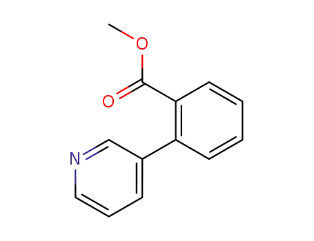 Molecular Structure of 90395-46-3 (Benzoic acid, 2-(3-pyridinyl)-, methyl ester)