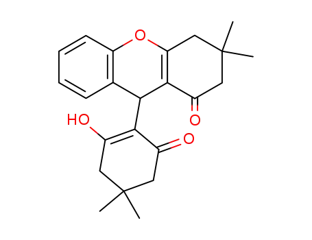 Molecular Structure of 19744-87-7 (1H-Xanthen-1-one,
2,3,4,9-tetrahydro-9-(2-hydroxy-4,4-dimethyl-6-oxo-1-cyclohexen-1-yl)-3
,3-dimethyl-)