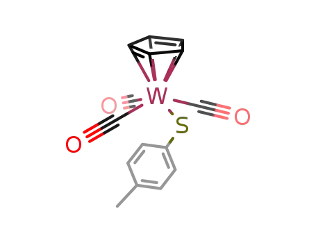 cyclopentadienyltricarbonyl(4-methylbenzenethiolato)tungsten(II)
