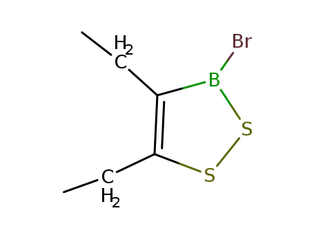 Molecular Structure of 91573-48-7 (3H-1,2,3-Dithiaborole, 3-bromo-4,5-diethyl-)