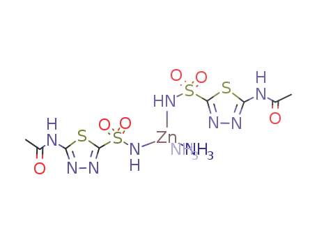 Zn{C2N2S(SO2NH)(NHCOCH3)}2(NH3)2