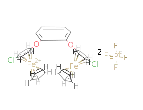 1,2-bis((η6-4-chlorophenoxy-η5-cyclopentadienyl)iron)benzene hexafluorophosphate