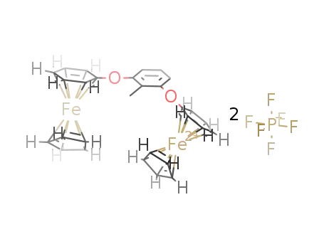 2-methyl-1,3-bis((η6-phenoxy-η5-cyclopentadienyl)iron)benzene hexafluorophosphate