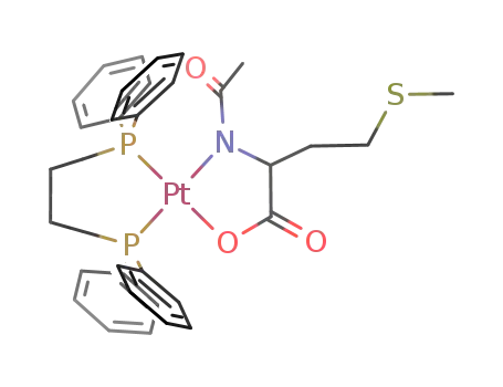 ((C6H5)2P(CH2)4P(C6H5)2)Pt(CH3C(O)NCH(CH2CH2SCH3)COO)