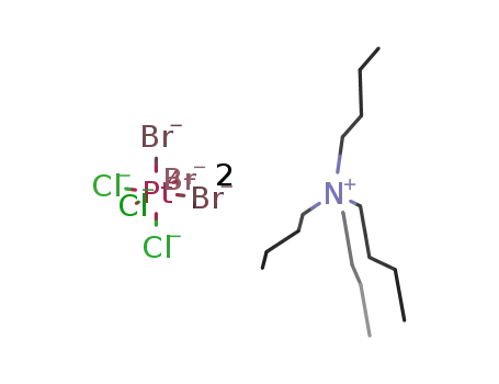 fac-(Bu4N)2-trichlorotribromoplatinate(IV)