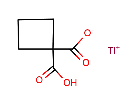 cyclobutane-1,1-dicarboxylic acid, monothallium(I) salt