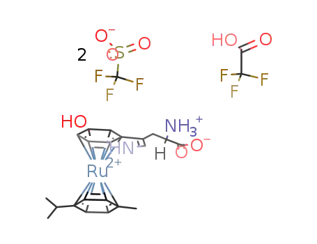 [(η6-p-cymene)Ru(η6-5-hydroxytryptophan)](CF3SO3)2*CF3COOH