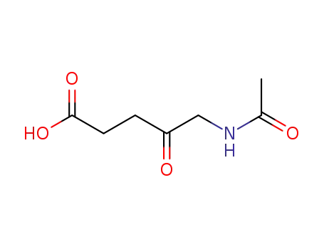 Molecular Structure of 20238-92-0 (Pentanoic acid, 5-(acetylamino)-4-oxo-)