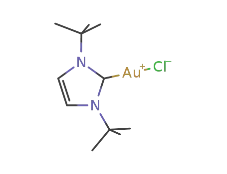 (1,3-bis(tert-butyl)imidazol-2-ylidene)gold(I) chloride