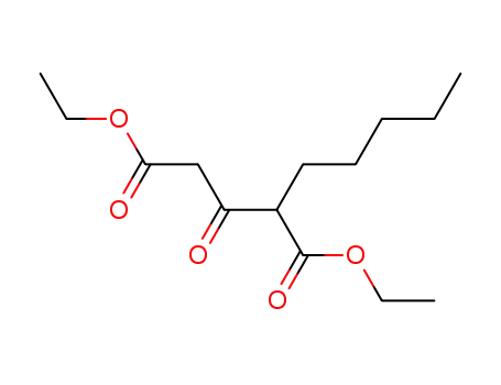 Molecular Structure of 70553-34-3 (Pentanedioic acid, 3-oxo-2-pentyl-, diethyl ester)