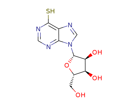 6H-Purine-6-thione,1,9-dihydro-9-b-L-ribofuranosyl- cas  15639-75-5