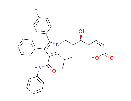 (2Z,5S)-7-[2-(4-fluorophenyl)-5-isopropyl-3-phenyl-4-(phenylcarbamoyl)pyrrol-1-yl]-5-hydroxyhept-2-enoic acid