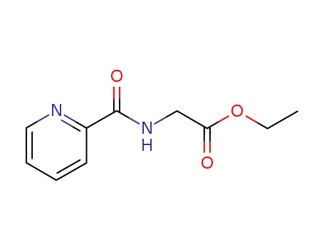 Molecular Structure of 39484-31-6 (Glycine, N-(2-pyridinylcarbonyl)-, ethyl ester)