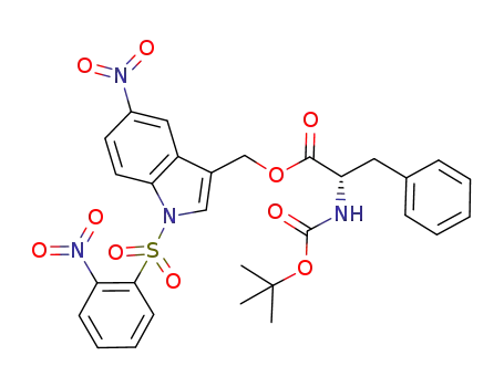N-Boc-L-phenylalanine (1-nosyl-5-nitroindol-3-yl)methyl ester