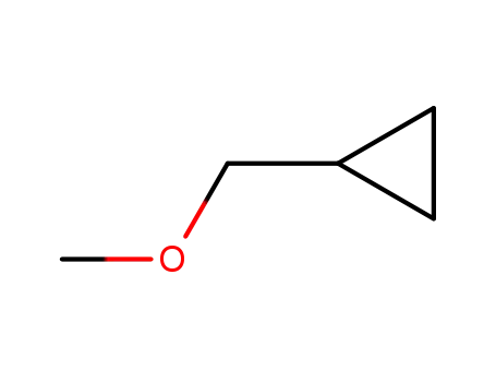 Molecular Structure of 1003-13-0 (Methyl(cyclopropylmethyl) ether)