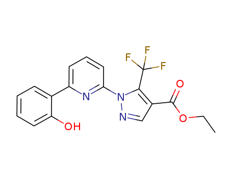 1H-Pyrazole-4-carboxylic acid, 1-[6-(2-hydroxyphenyl)-2-pyridinyl]-5-(trifluoromethyl)-, ethyl ester