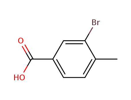Molecular Structure of 7697-26-9 (3-Bromo-4-methylbenzoic acid)