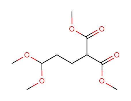 Molecular Structure of 53744-52-8 (Propanedioic acid, (3,3-dimethoxypropyl)-, dimethyl ester)