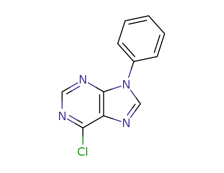 Molecular Structure of 5470-24-6 (6-Chloro-9-phenyl-9H-purine)