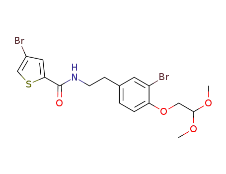 4-bromo-N-(3-bromo-4-(2,2-dimethoxyethoxy)phenethyl)thiophene-2-carboxamide