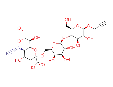 propargyl O-(5-azido-3,5-dideoxy-D-glycero-α-D-galacto-2-nonulopyranosylonic acid)-(2->6)-O-β-D-galactopyranosyl-(1->4)-β-D-glucopyranoside