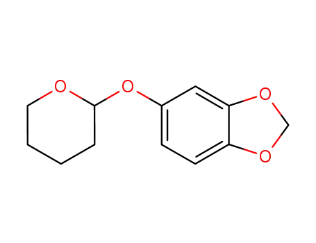 Molecular Structure of 28577-94-8 (1,3-Benzodioxole, 5-[(tetrahydro-2H-pyran-2-yl)oxy]-)