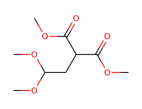 Molecular Structure of 51534-81-7 (Propanedioic acid, (2,2-dimethoxyethyl)-, dimethyl ester)