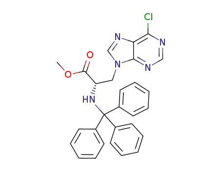methyl 3-(6-chloro-9H-purin-9-yl)-2-(tritylamino)propanoate