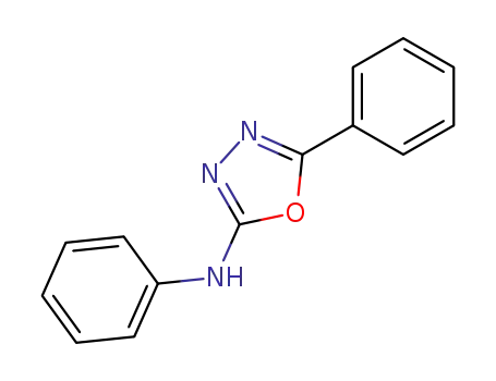 Molecular Structure of 1148-89-6 (1,3,4-Oxadiazol-2-amine, N,5-diphenyl-)