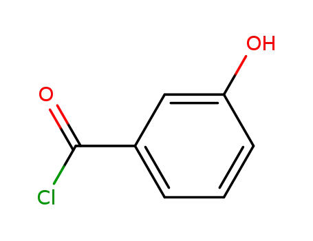 Molecular Structure of 40812-76-8 (Benzoyl chloride, 3-hydroxy- (9CI))