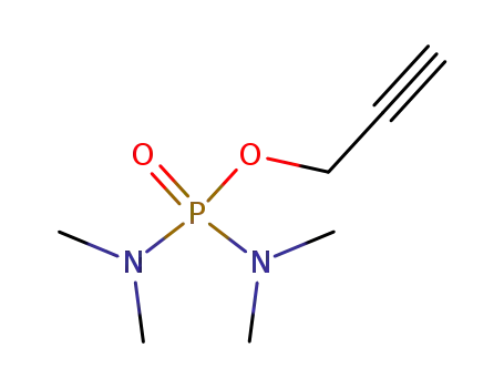 Molecular Structure of 53799-85-2 (Phosphorodiamidic acid, tetramethyl-, 2-propynyl ester)