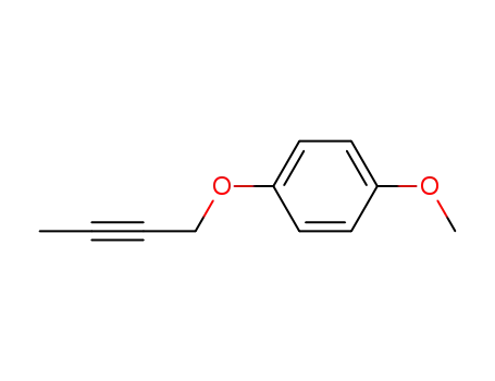 Molecular Structure of 41580-74-9 (1-(but-2-yn-1-yloxy)-4-methoxybenzene)