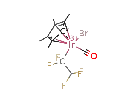 [iridium(III)(Cp*)(carbonyl)(perfluoroethyl)(bromide)]