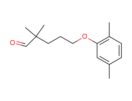 Molecular Structure of 39938-97-1 (Pentanal, 5-(2,5-dimethylphenoxy)-2,2-dimethyl-)