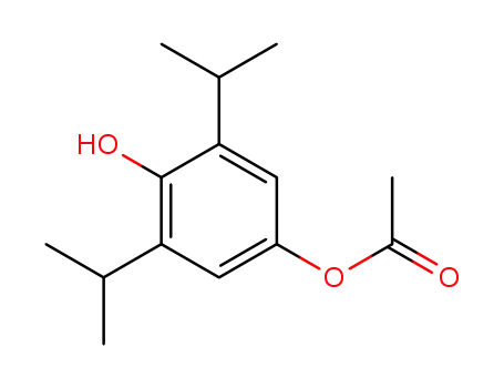 Molecular Structure of 22944-23-6 (1,4-Benzenediol, 2,6-bis(1-methylethyl)-, 4-acetate)