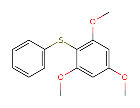 Molecular Structure of 41280-62-0 (Benzene, 1,3,5-trimethoxy-2-(phenylthio)-)